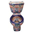 Talavera Toilet Set San Miguel Verde